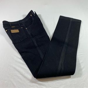 Wrangler High Rise Straight Jeans Black 28-36 Western cowboy jeans